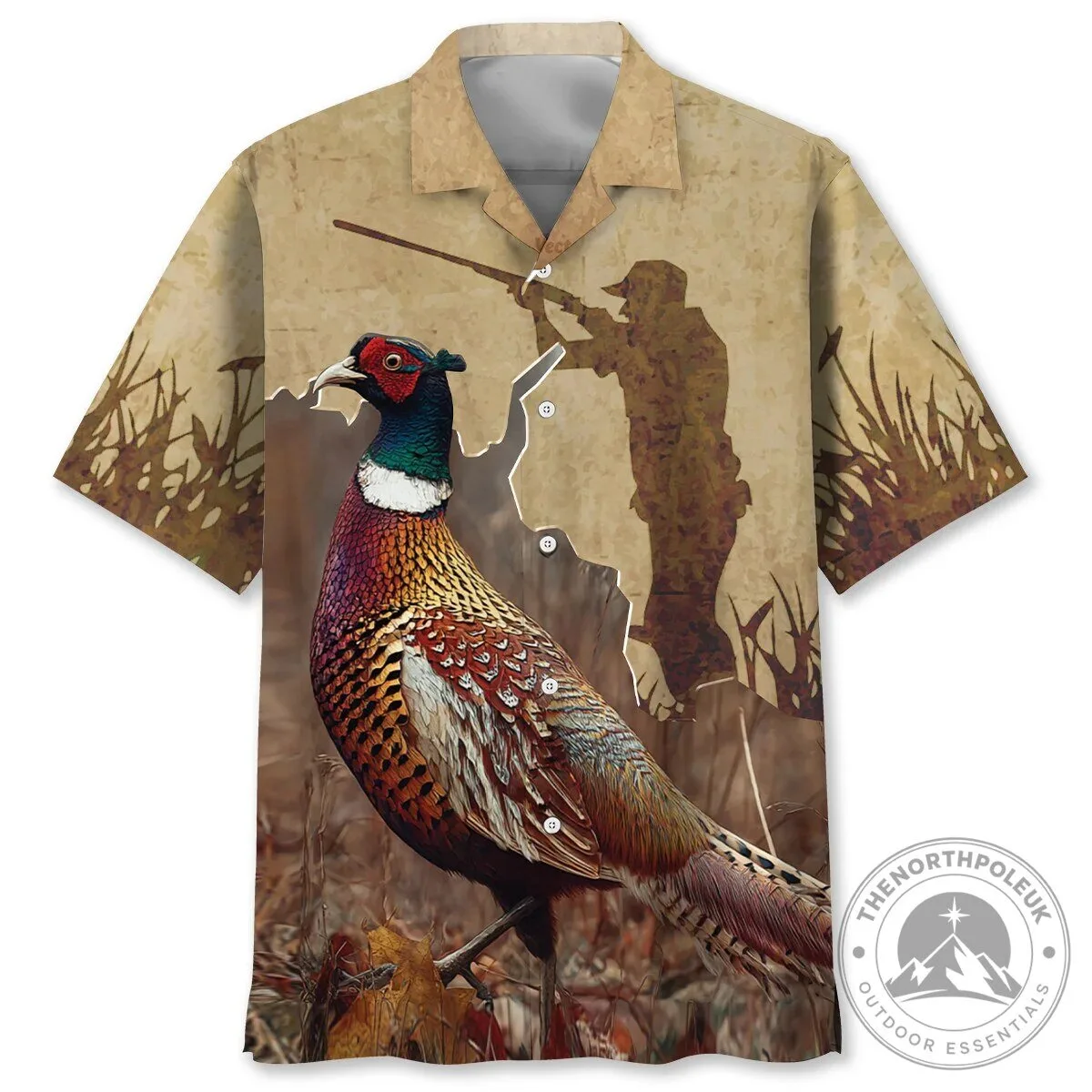 Wild Pheasant Hunting Bird Hunter Hawaiian Shirt