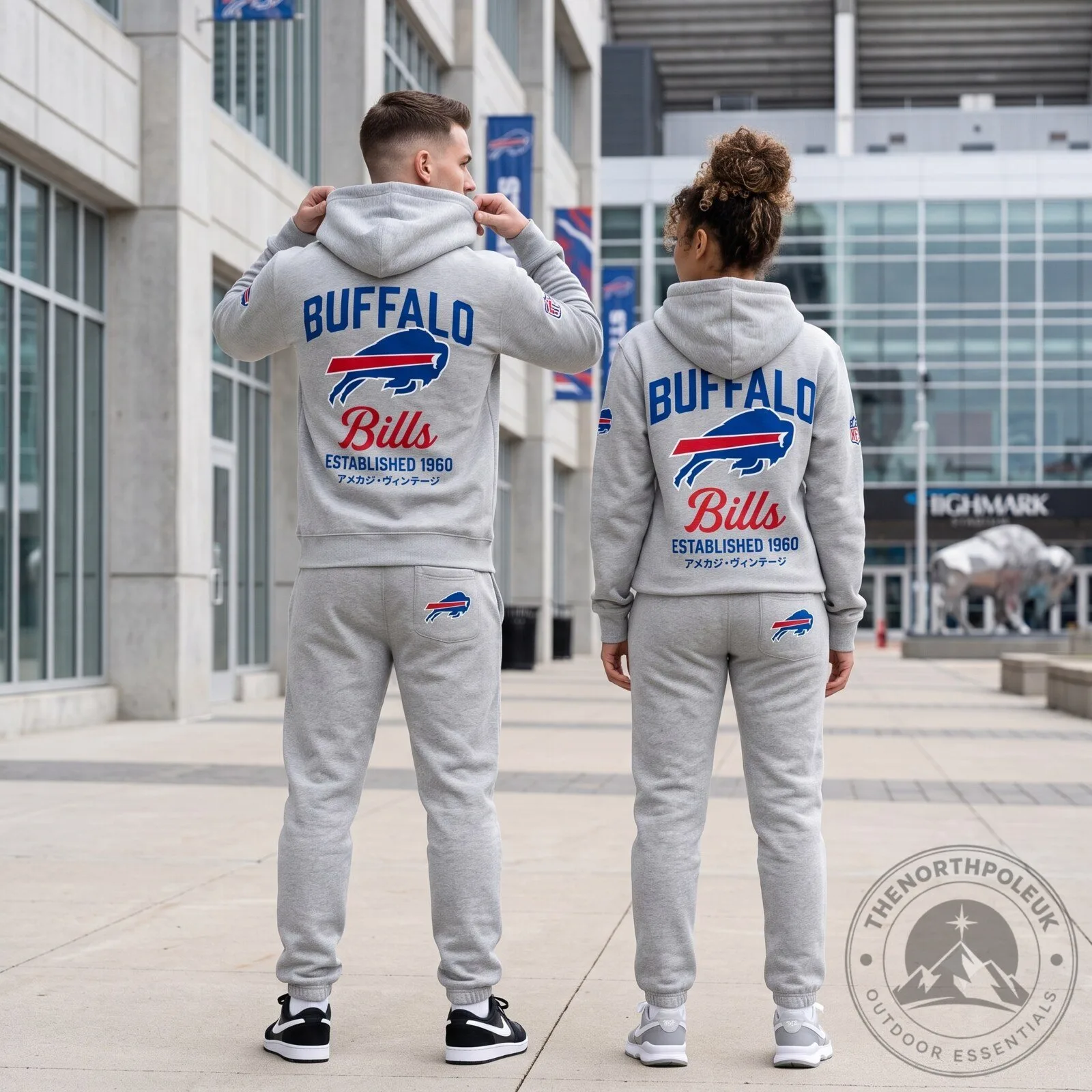 Buffalo Bills Quilted Blue Hoodie and Jogger Pants Set Buffalo Bills Quilted Blue Hoodie & Jogger Set – image 2 of 3