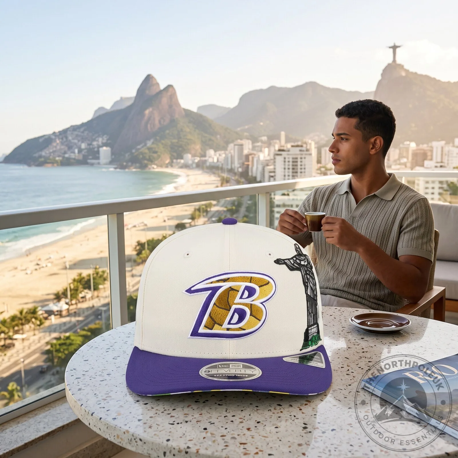 Baltimore Ravens NFL Rio Game Cap 2026 Christ the Redeemer Baltimore Ravens 2026 NFL Rio Game Cap - Christ the Redeemer – image 2 of 5