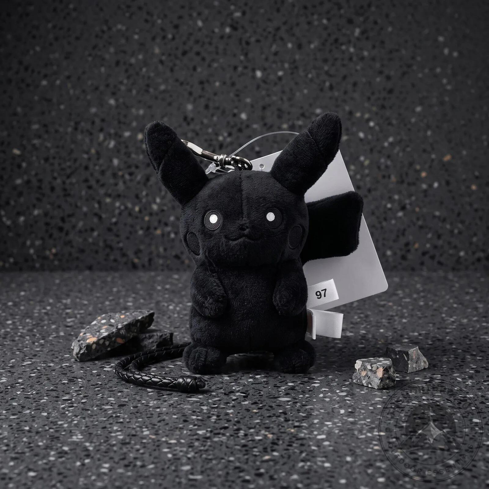 Fragment x Pokémon Pikachu Thunderbolt Project Mascot Keychain Black