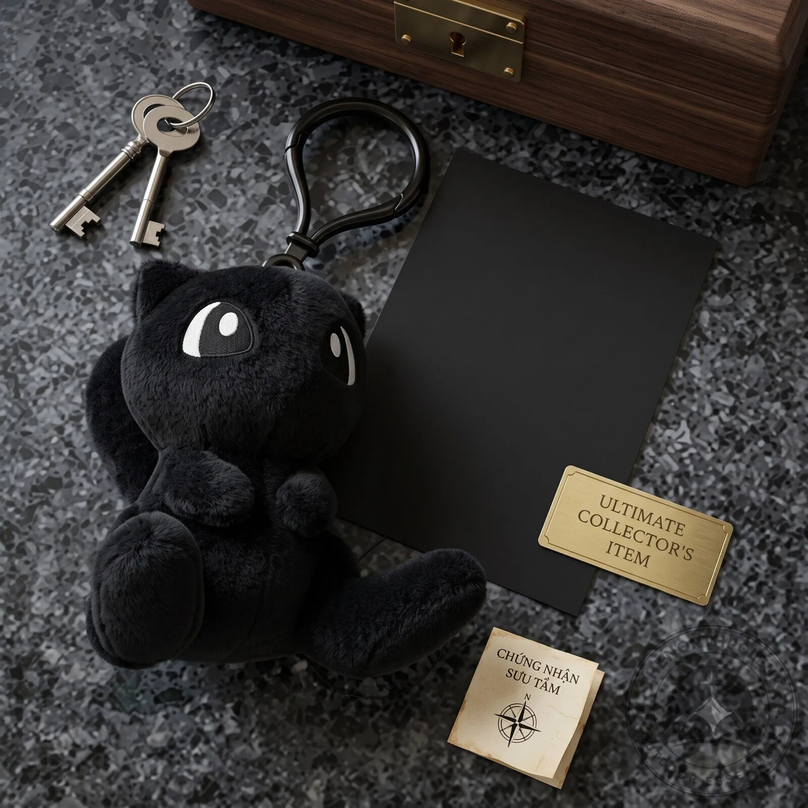 Fragment x Pokémon Mew P133 Thunderbolt Project Mascot Keychain Black