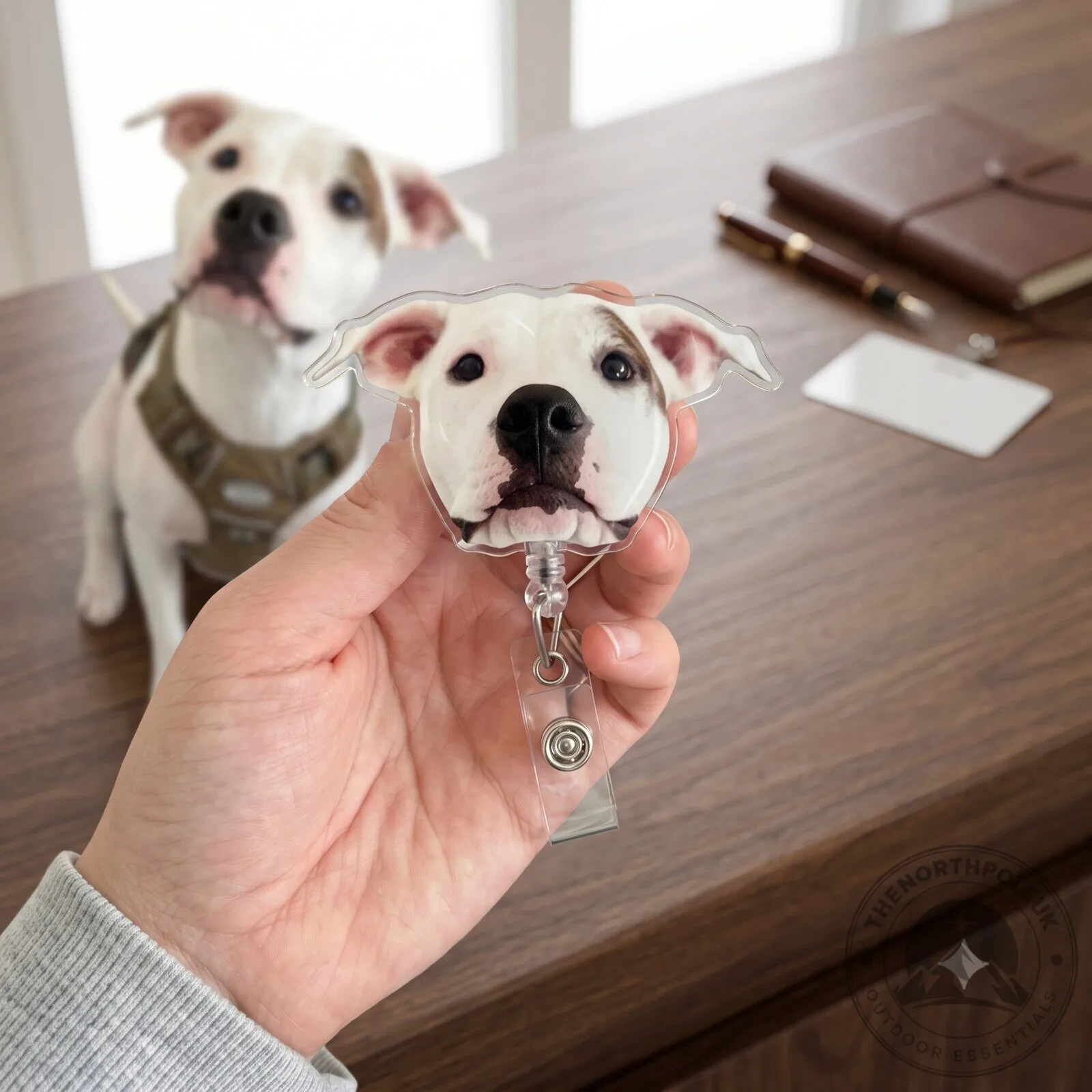 Custom Pet Badge Reel Personalized Dog Face ID Holder 5 Custom Pet Badge Reel Personalized Dog Face ID Holder