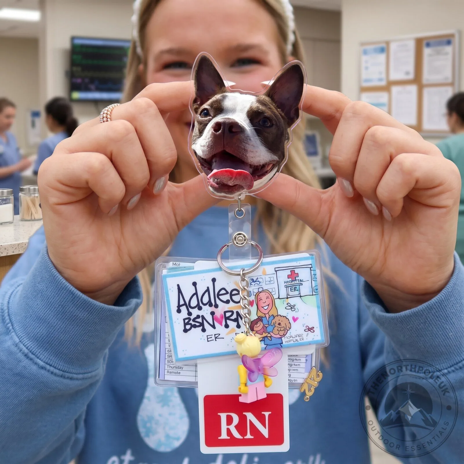 Custom Pet Badge Reel Personalized Dog Face ID Holder 7 Custom Pet Badge Reel Personalized Dog Face ID Holder