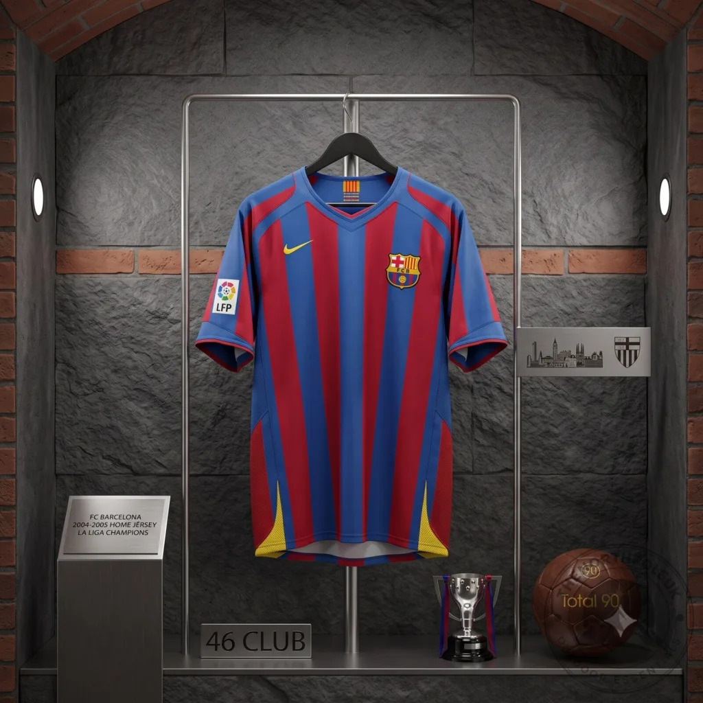 Official FC Barcelona home jersey for the 20052006 season Official FC Barcelona home jersey for the 2005/2006 season