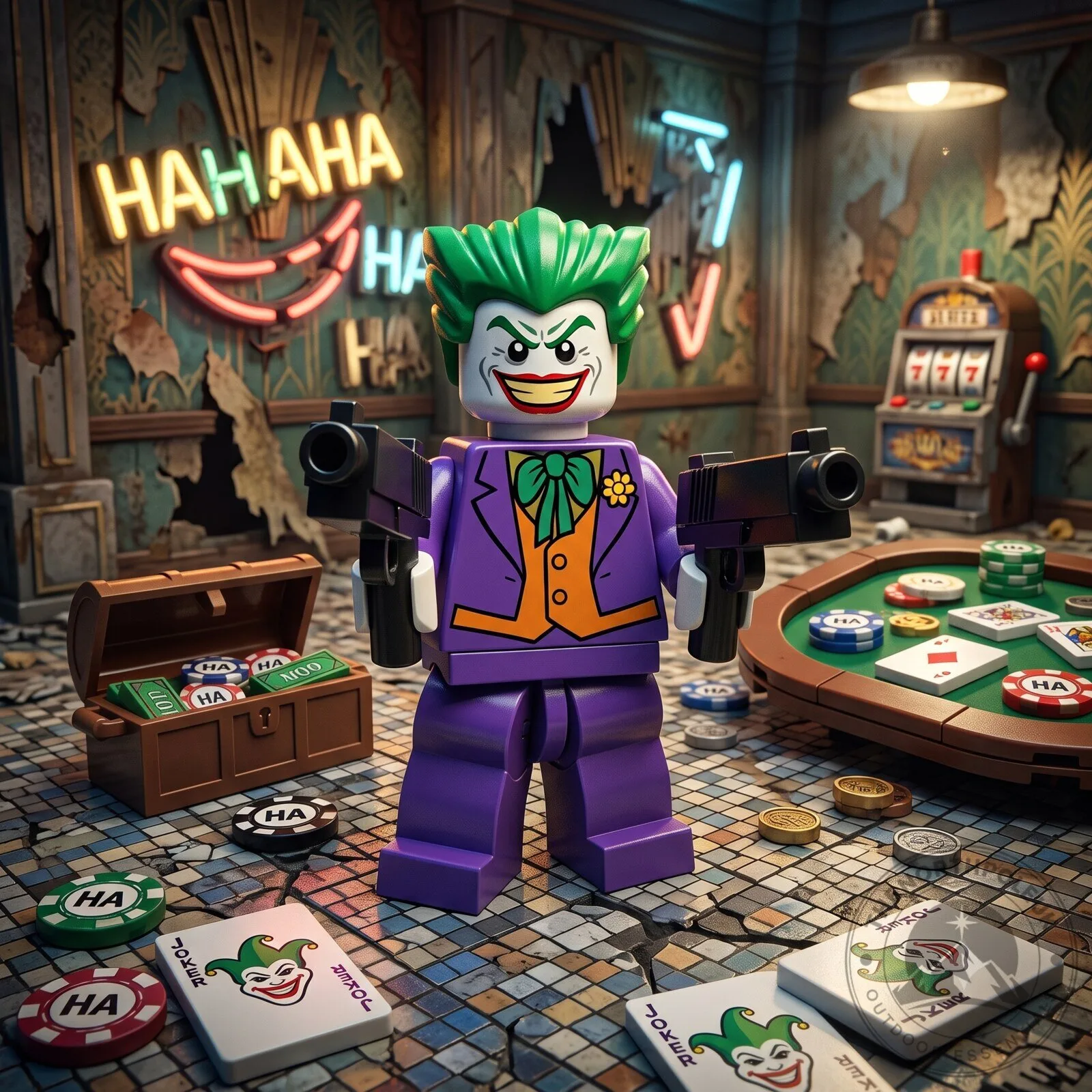 3D model of The Joker from the LEGO Batman game. 5 3D model of The Joker from the LEGO Batman game.