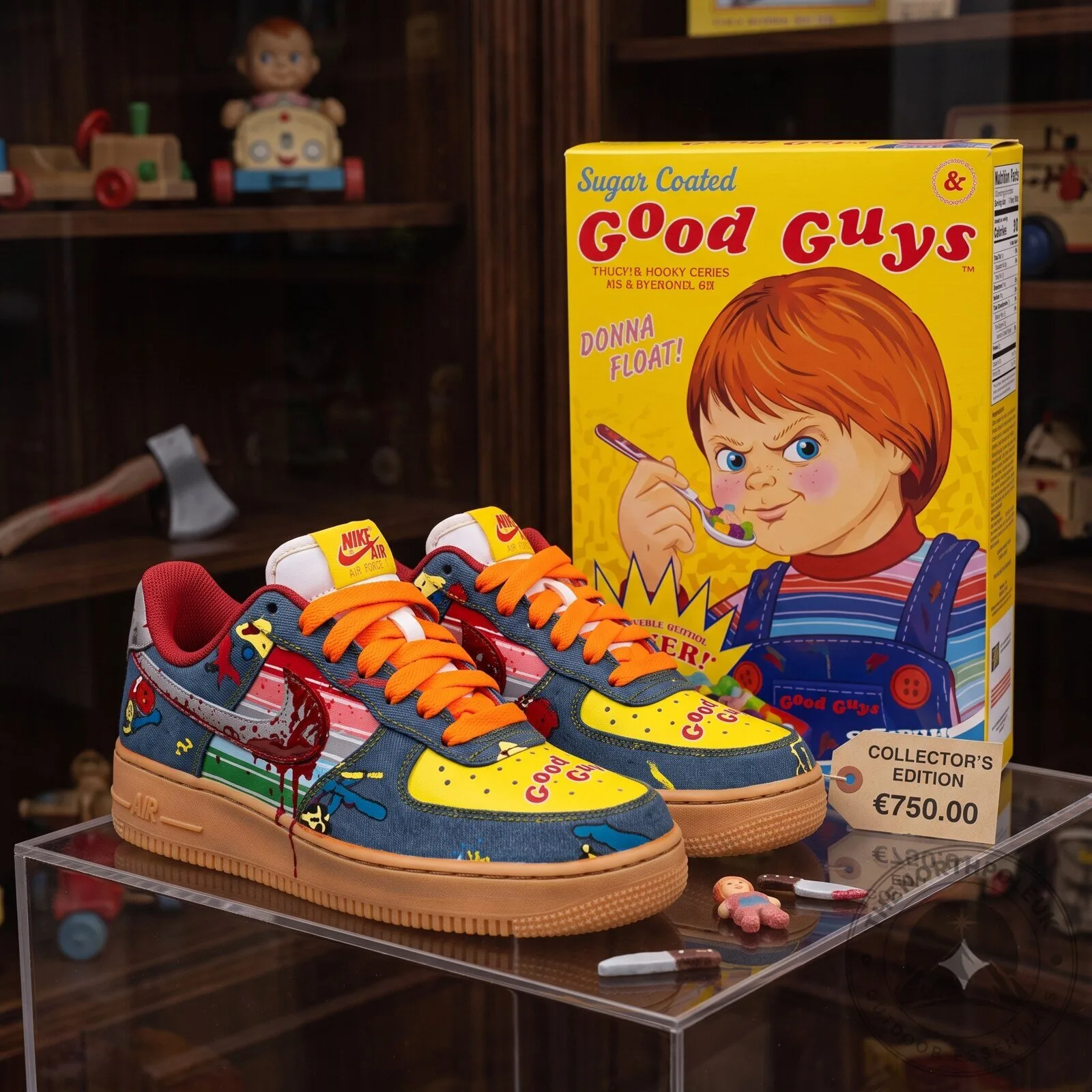 Custom Nike Air Force 1 “Chucky” Shoes