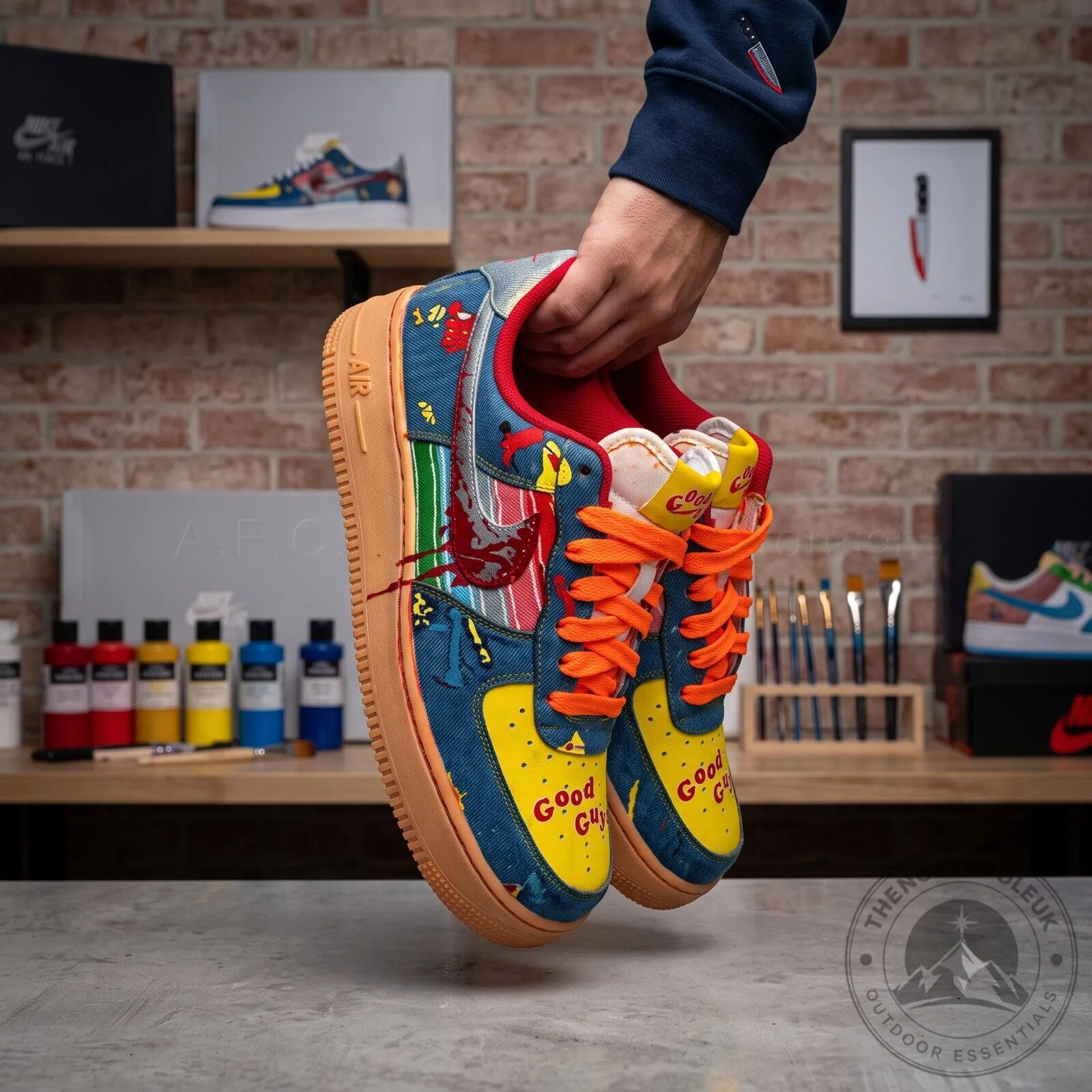 Custom Nike Air Force 1 “Chucky” Shoes 5 Custom Nike Air Force 1 “Chucky” Shoes