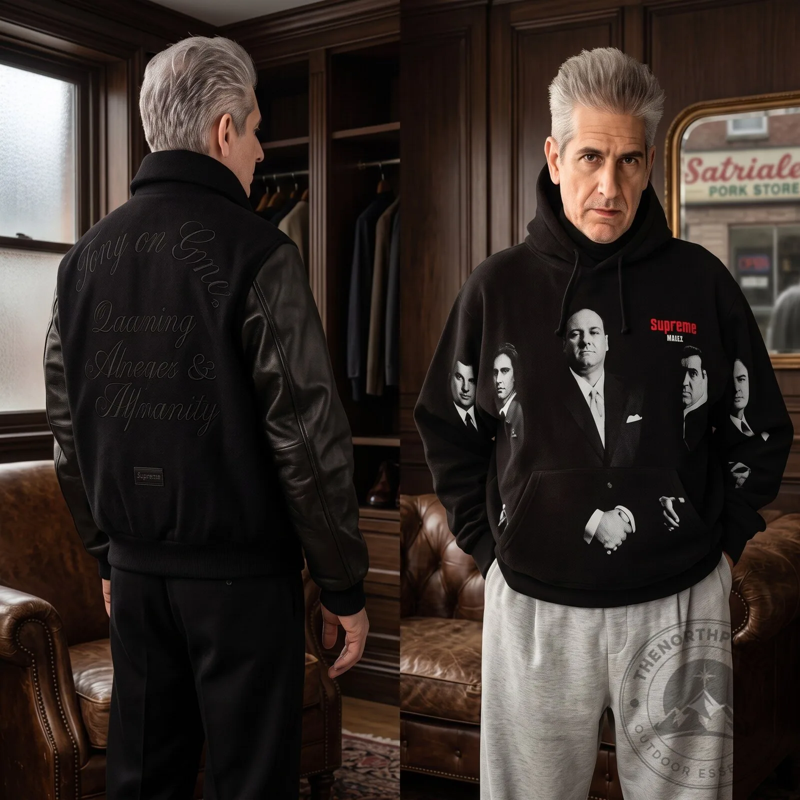 Kith x The Sopranos Arched Character Nelson Hoodie