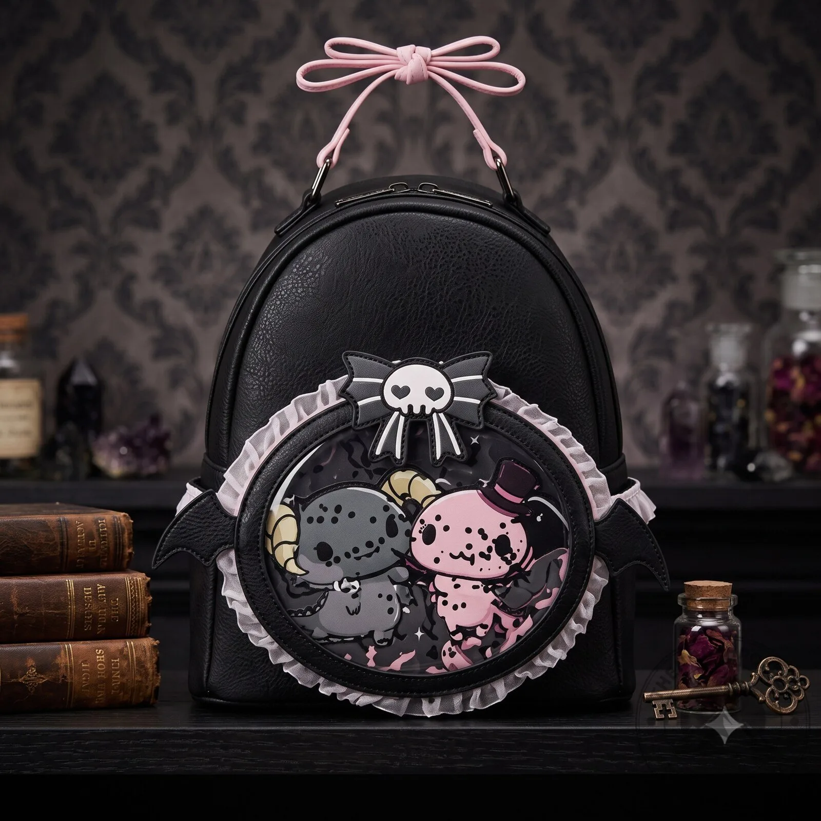 Loungefly x Sanrio Lloromannic Berry and Cherry Mini Backpack Set 6 Loungefly x Sanrio Lloromannic Berry and Cherry Mini Backpack Set