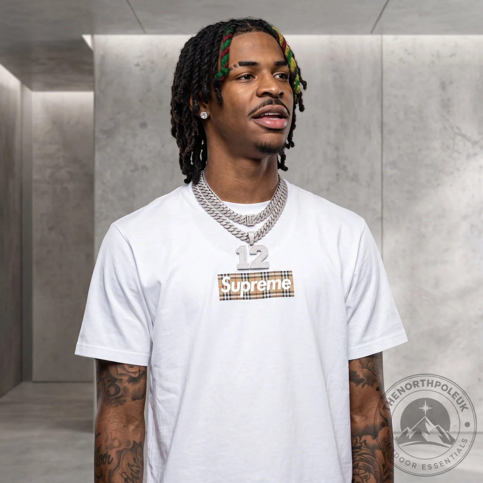 Supreme Burberry Box Logo Tee