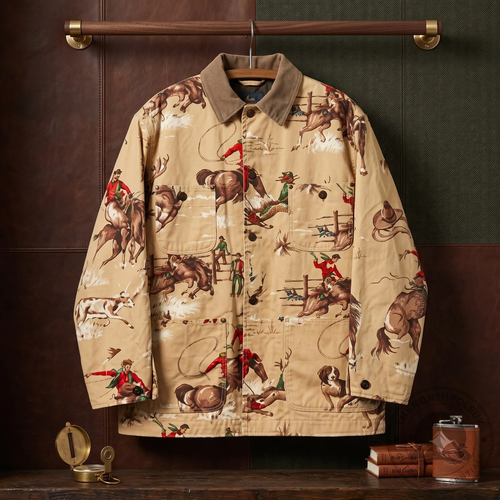 Polo Ralph Lauren Cowboy/Rodeo Print Chore Jacket