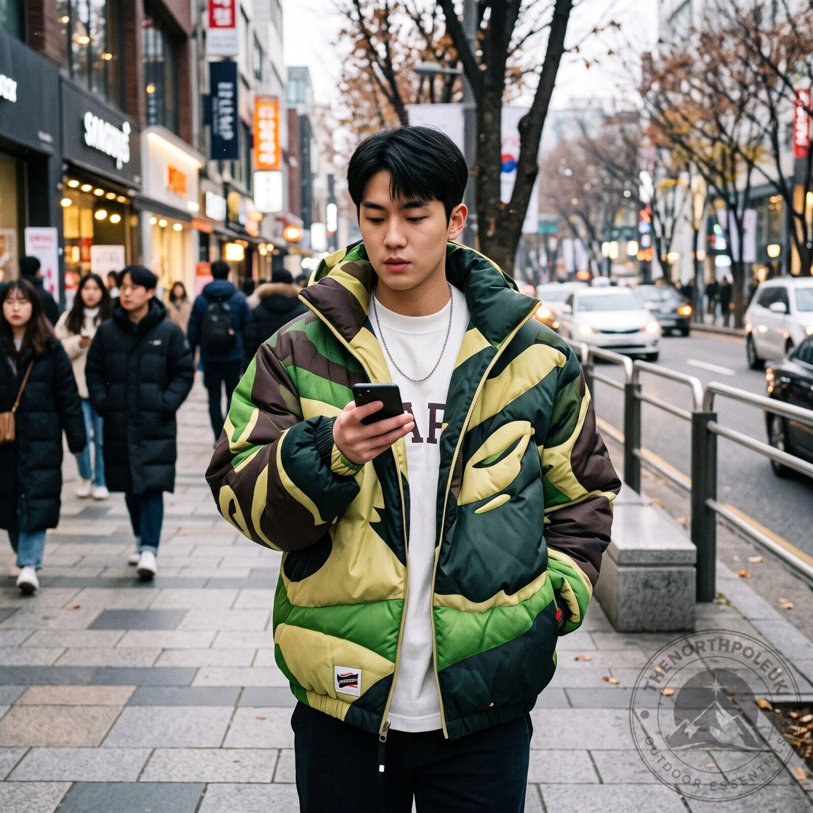 BAPE Mega ABC Camo Detachable Hoodie Puffer Down Jacket
