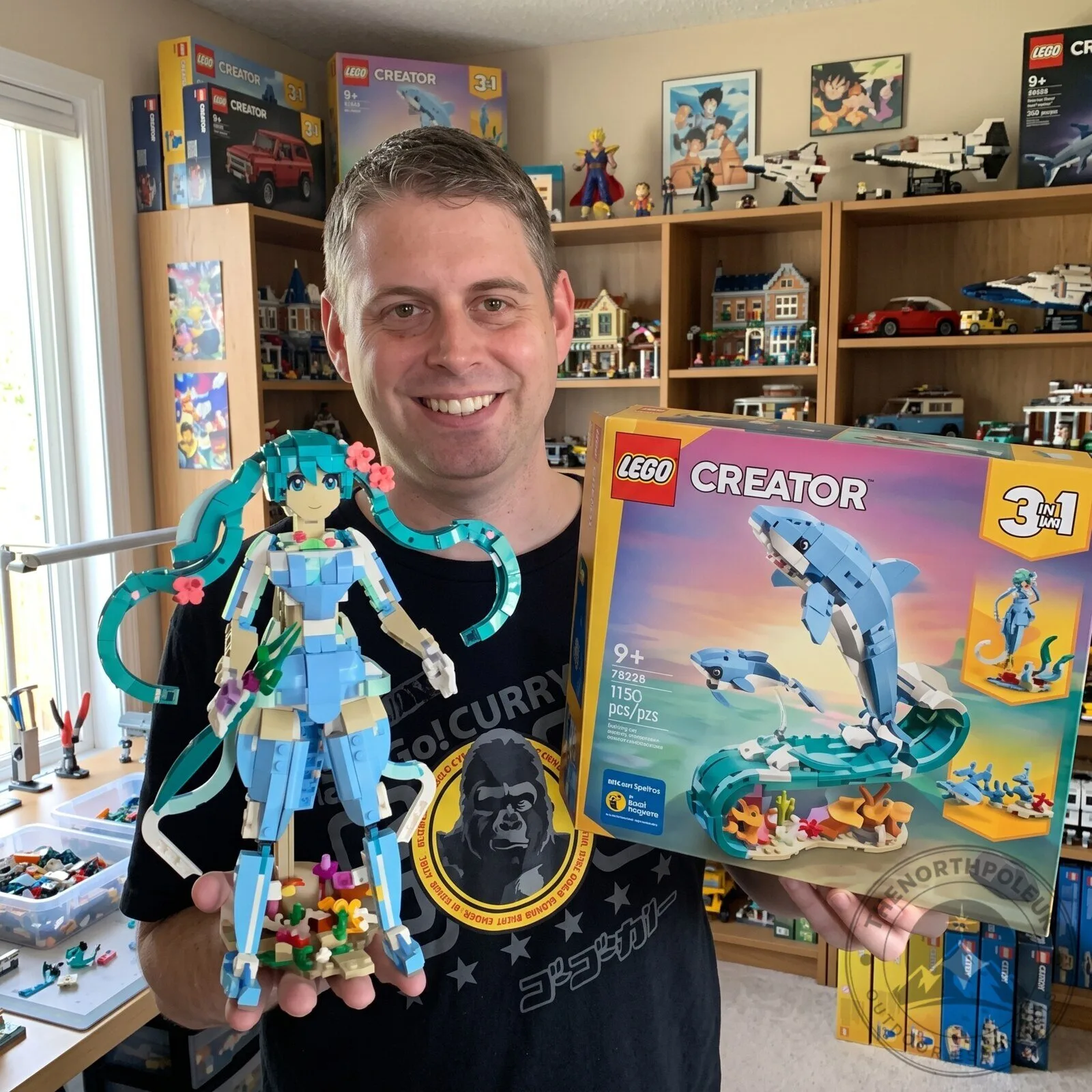 LEGO Hatsune Miku Alternate Build Set 31385 Sea Animals MOC Anime Figure Building Toy
