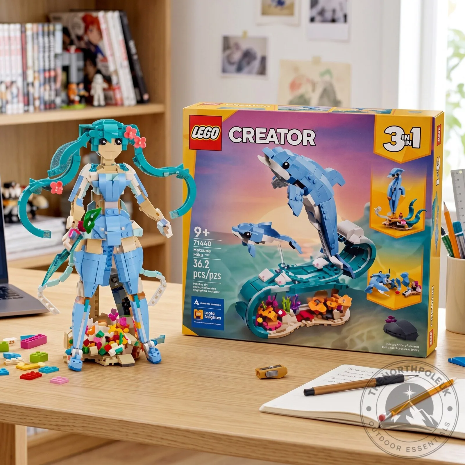 LEGO Hatsune Miku Alternate Build Set 31385 Sea Animals MOC Anime Figure Building Toy 7 LEGO Hatsune Miku Alternate Build Set 31385 Sea Animals MOC Anime Figure Building Toy