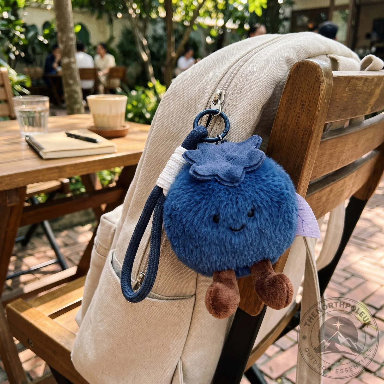 Kawaii blueberry flower plush keychain 6 Kawaii blueberry flower plush keychain