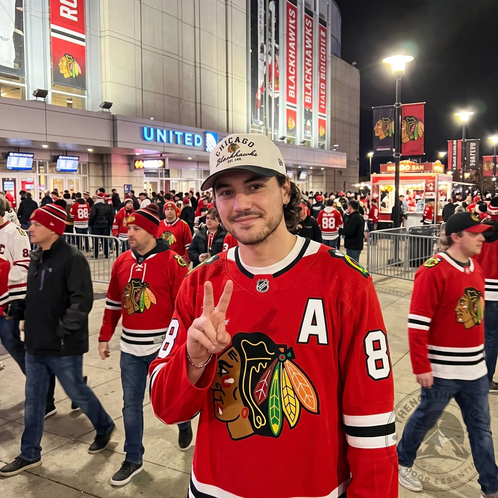 Chicago Blackhawks' classic red jersey bearing the number 88 6 Chicago Blackhawks