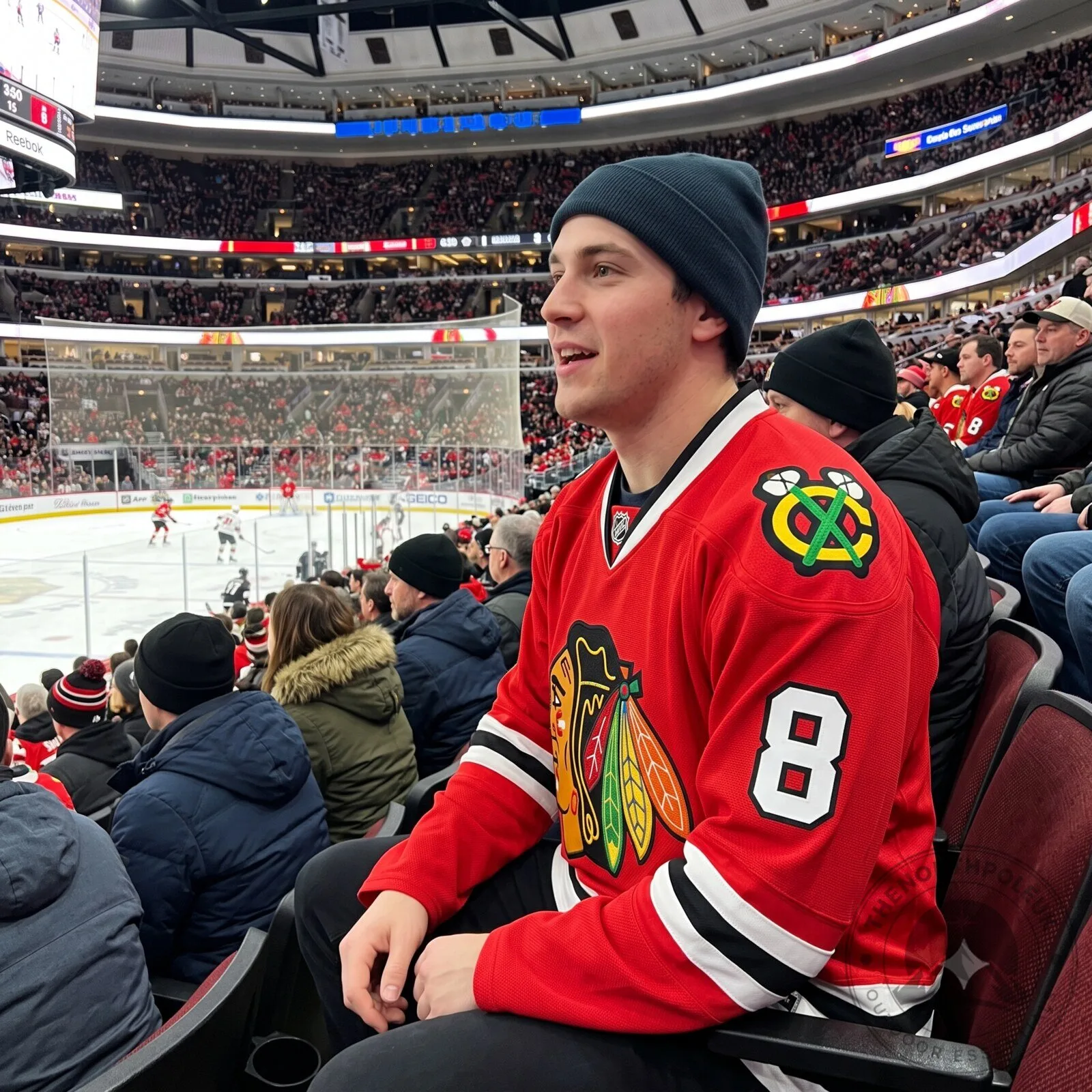 Chicago Blackhawks' classic red jersey bearing the number 88 7 Chicago Blackhawks
