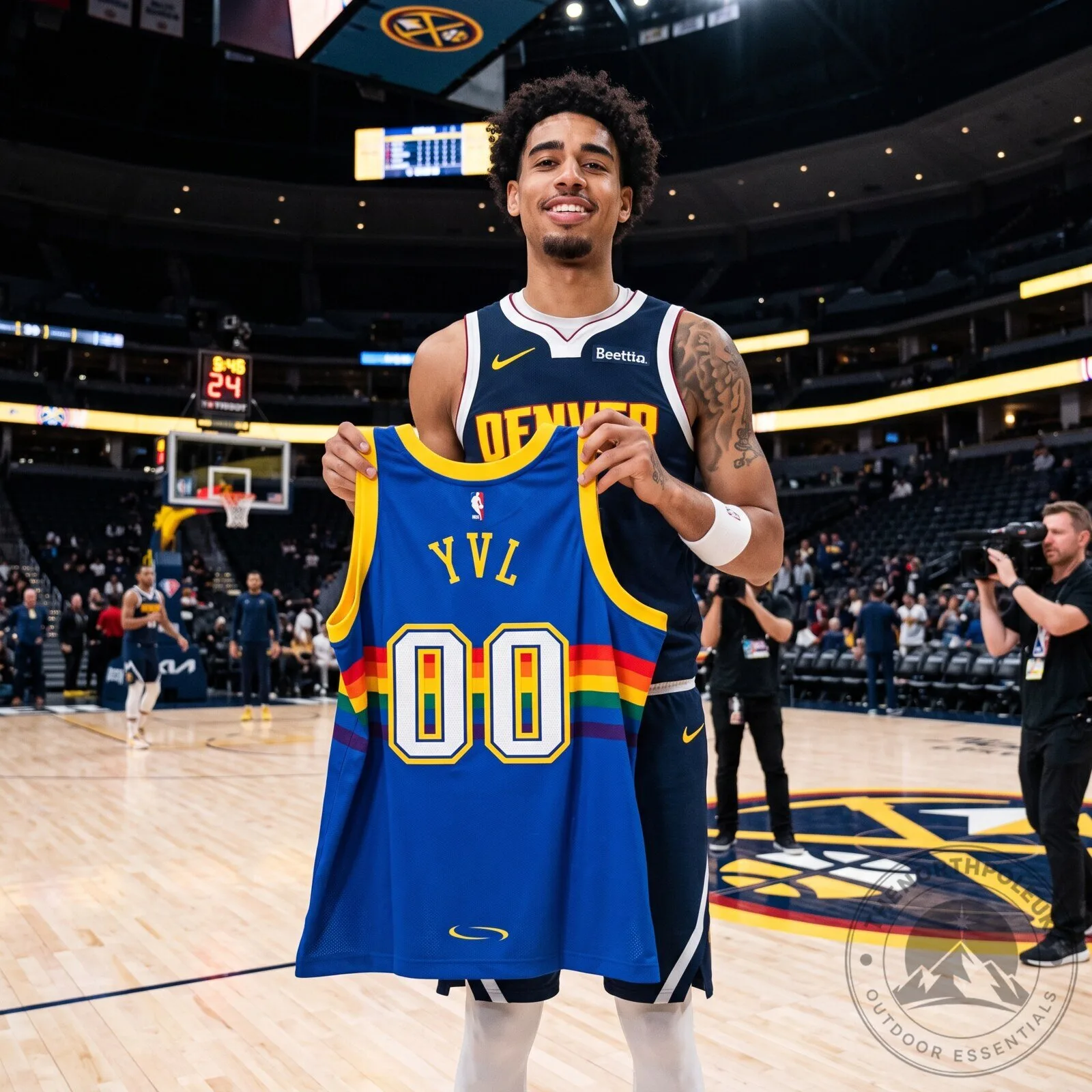 Áo đấu bóng rổ Denver Nuggets Mitchell & Ness x Playboi Carti