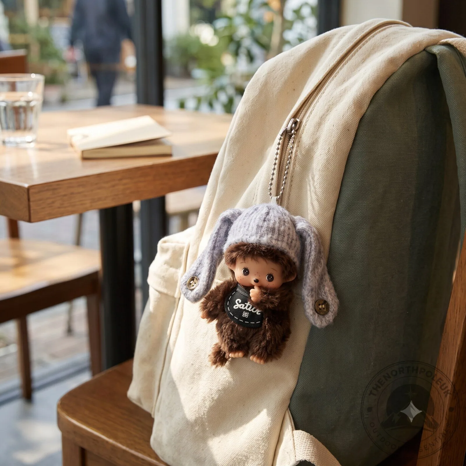 SATUR x Monchhichi Plush Keychain Cute Bunny Ear Beanie Hat 4 SATUR x Monchhichi Plush Keychain Cute Bunny Ear Beanie Hat