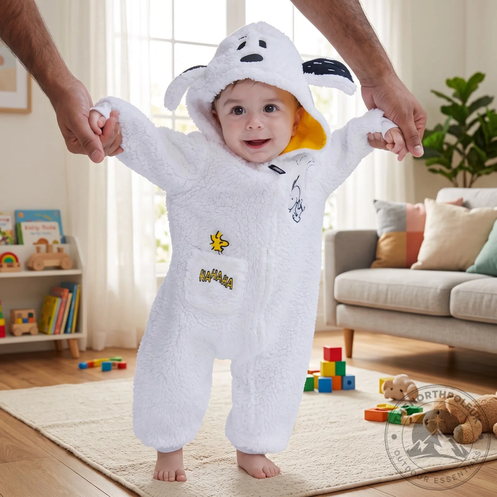 Snoopy Snug Baby Costume Onesie 2026 Cozy Plush Peanuts Dog Jumpsuit 7 Snoopy Snug Baby Costume Onesie 2026 Cozy Plush Peanuts Dog Jumpsuit