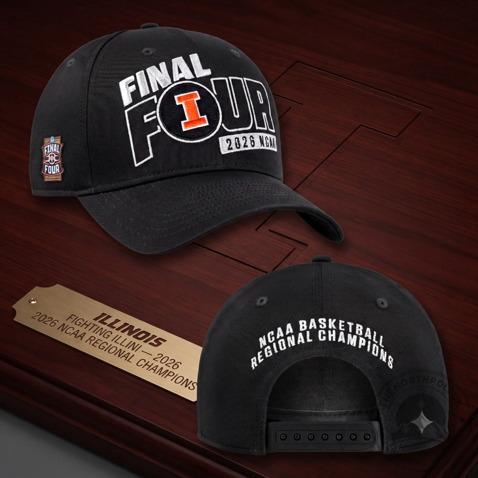 Illinois Fighting Illini 2026 Ncaa Final Four Basketball Cap 7 Illinois Fighting Illini 2026 Ncaa Final Four Basketball Cap