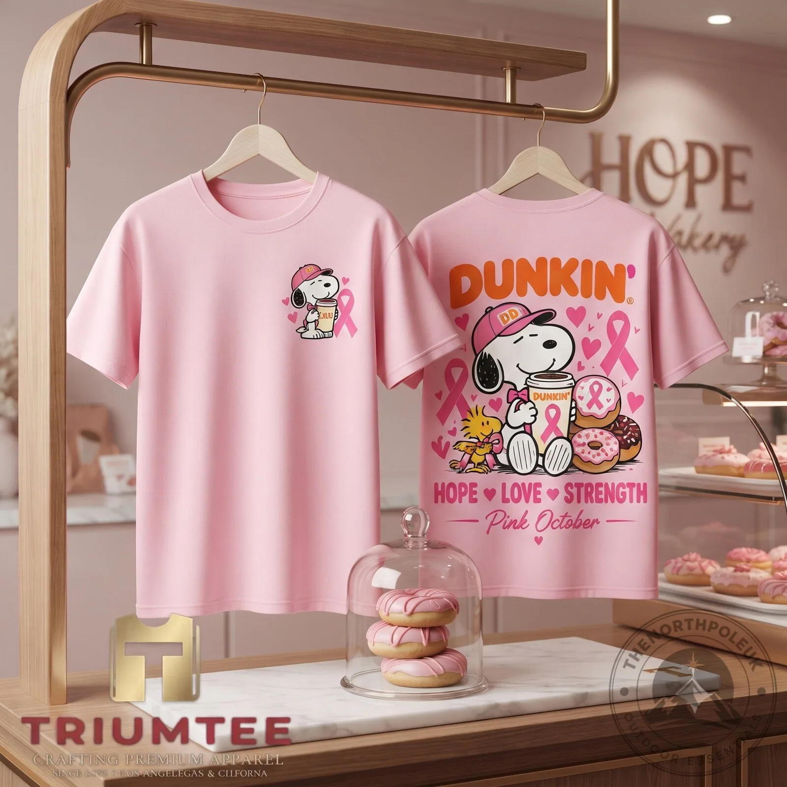 Snoopy Dunkin Pink October Breast Cancer Awareness T Shirt | Apparel 4 Snoopy Dunkin Pink October Breast Cancer Awareness T Shirt | Apparel