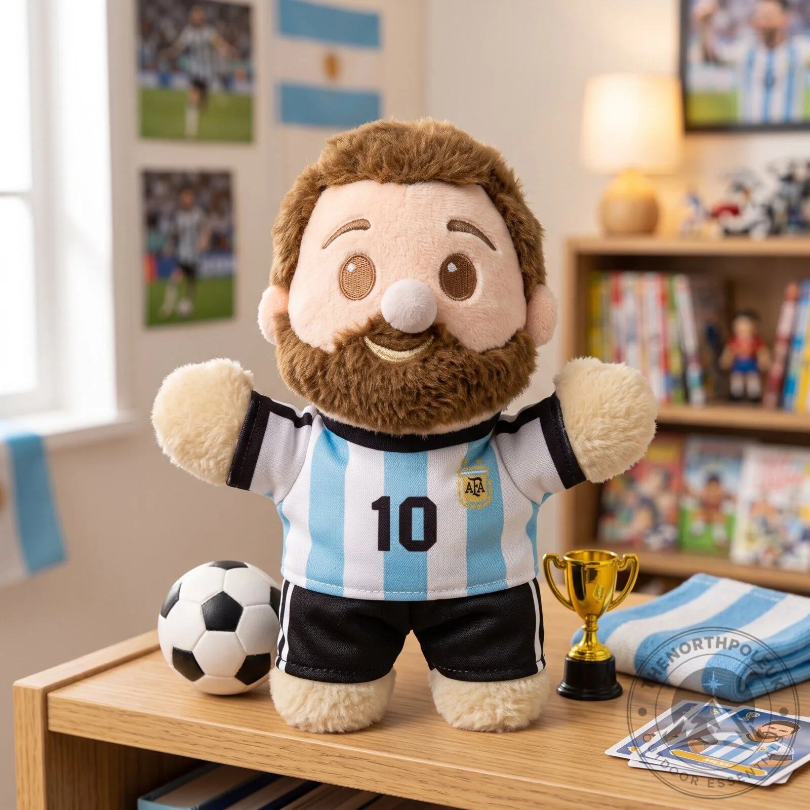 Lionel Messi chibi doll keychain wearing the Argentina national team's number 10 jersey. 6 lionel messi chibi doll keychain wearing the argentina national team s number 10 jersey gallery 2