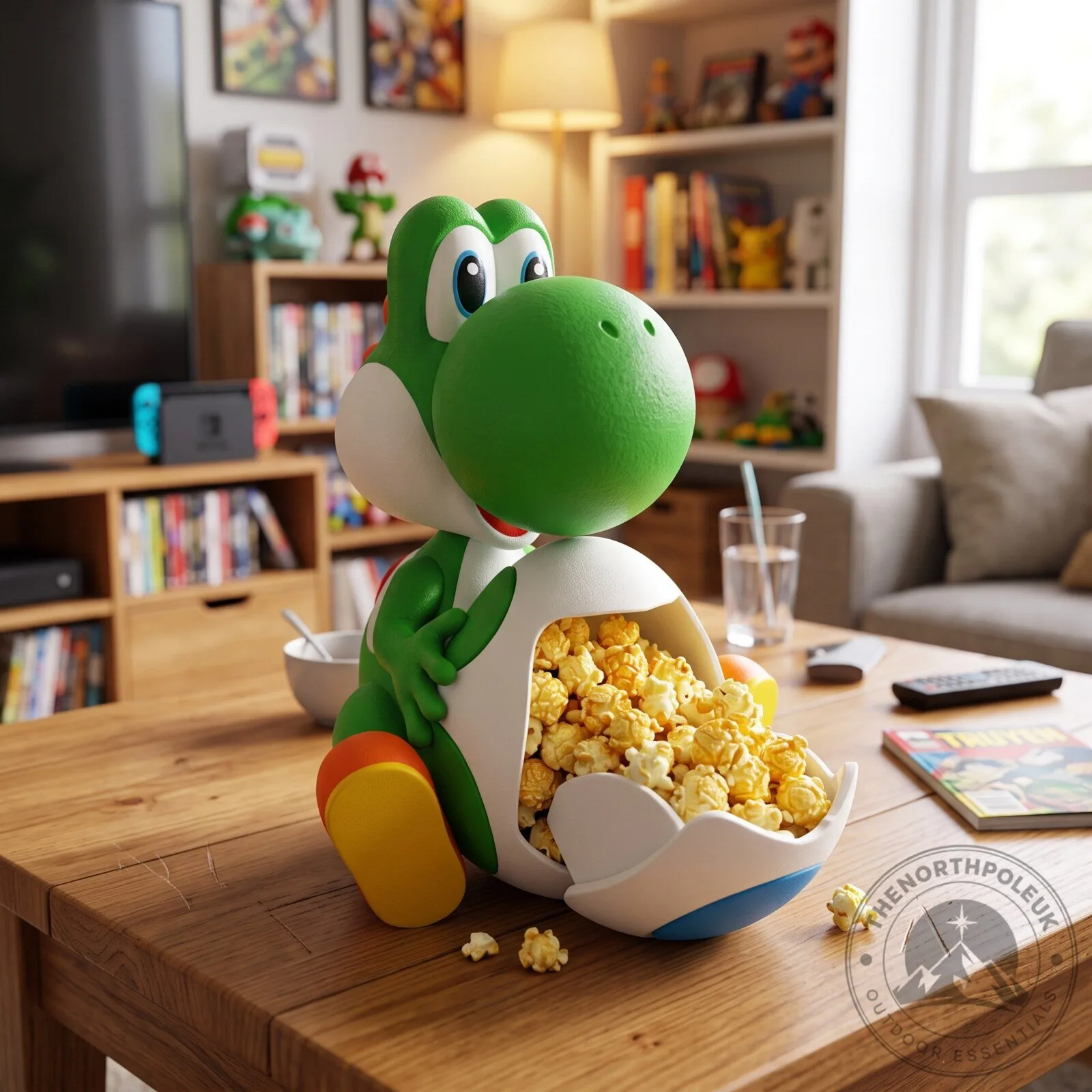 Yoshi Popcorn Bucket – Super Mario Collectible Egg Container 4 Yoshi Popcorn Bucket – Super Mario Collectible Egg Container