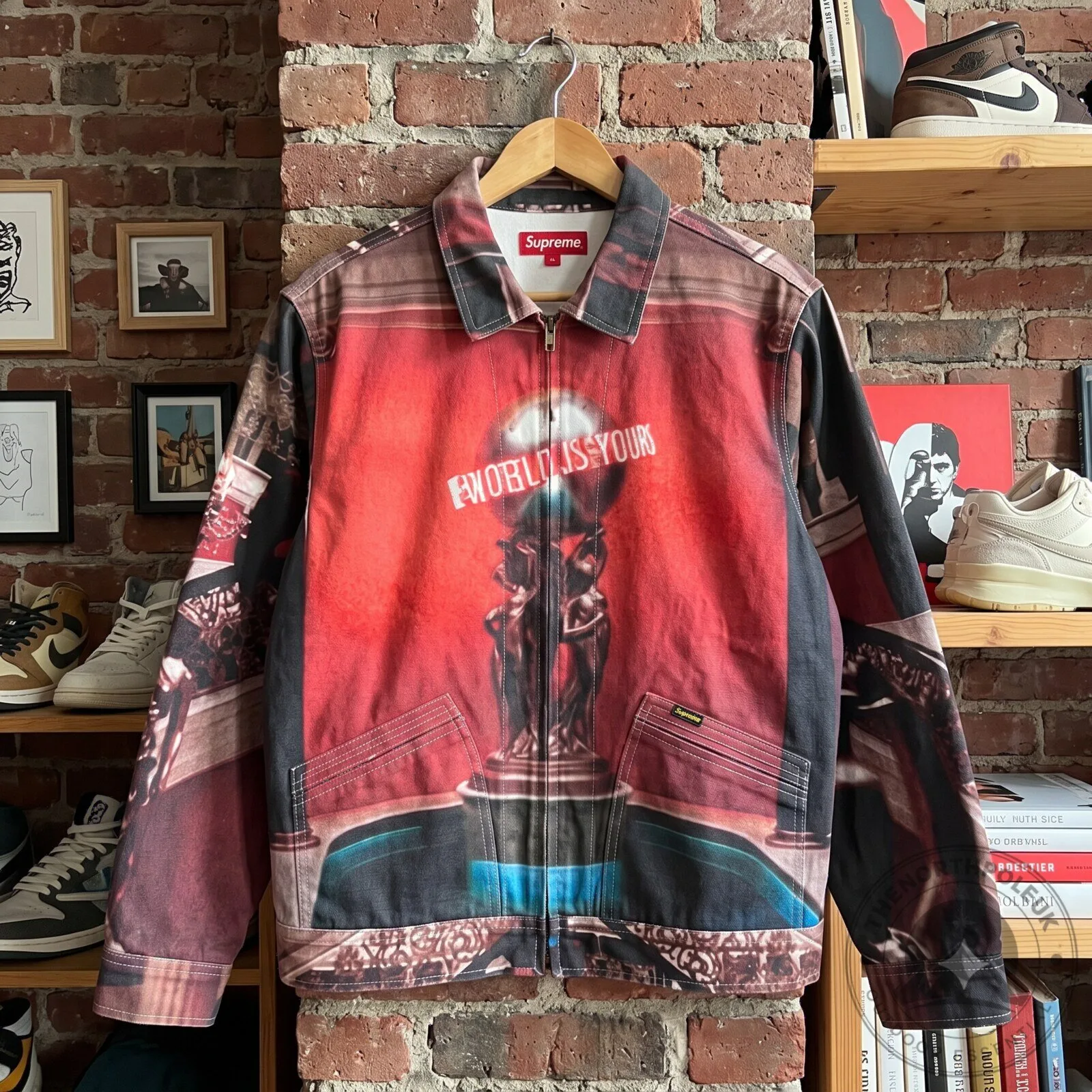 Supreme Scarface The World Is Yours Denim Jacket 6 Supreme Scarface "The World Is Yours" Denim Jacket