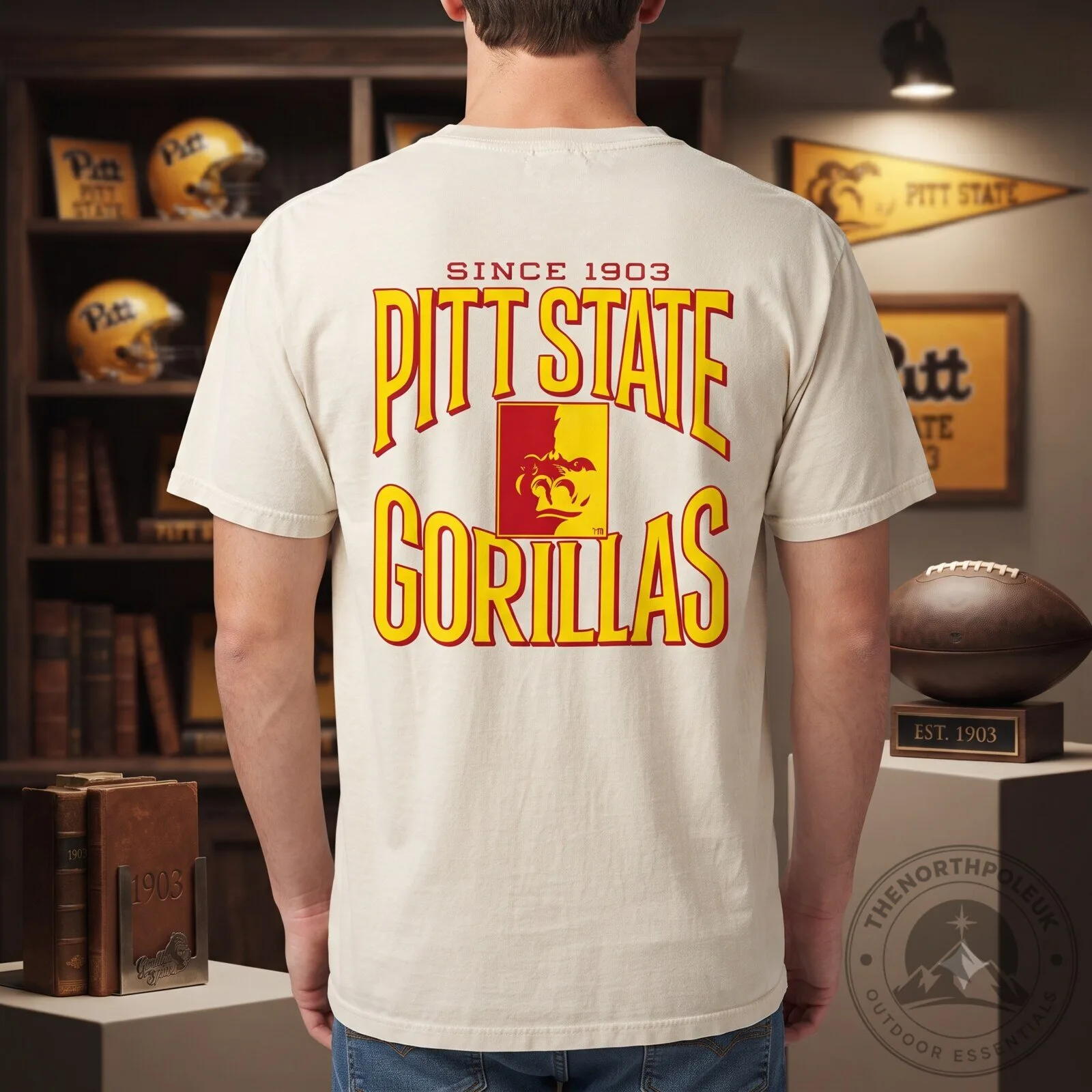 Nike Issue Pittsburg State Gorillas 1950 Mascot T-Shirt 4 Nike Issue Pittsburg State Gorillas 1950 Mascot T-Shirt