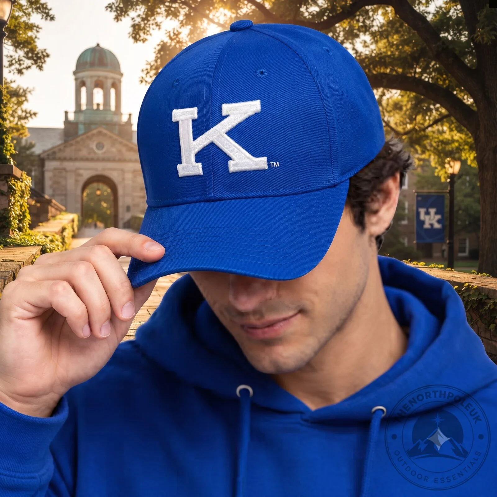 Nike Kentucky Wildcats Dri-FIT Rise Structured A-Frame Cap 4 Nike Kentucky Wildcats Dri-FIT Rise Structured A-Frame Cap