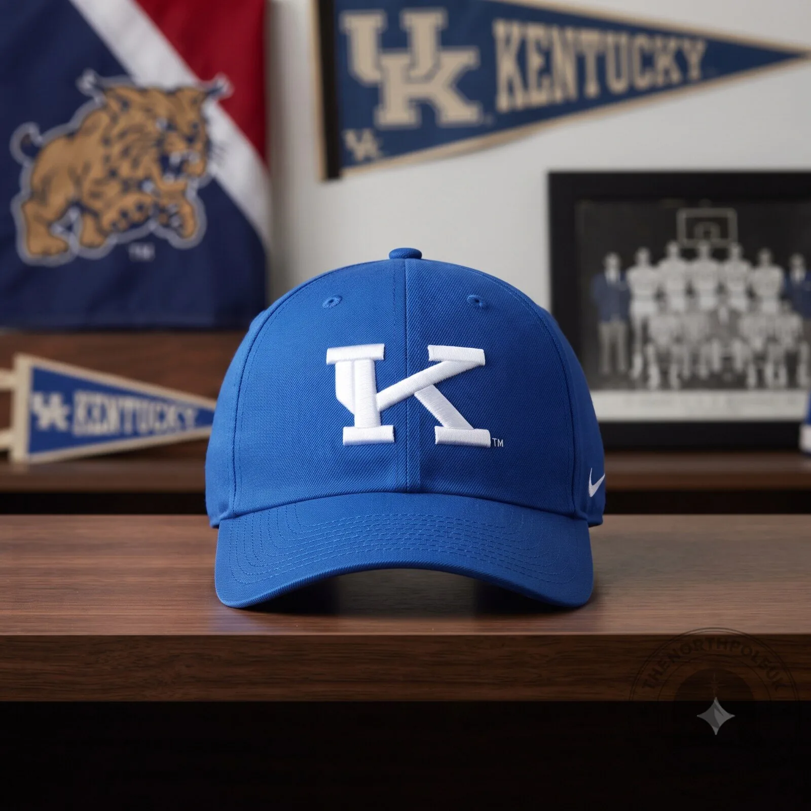 Nike Kentucky Wildcats Dri-FIT Rise Structured A-Frame Cap 5 Nike Kentucky Wildcats Dri-FIT Rise Structured A-Frame Cap