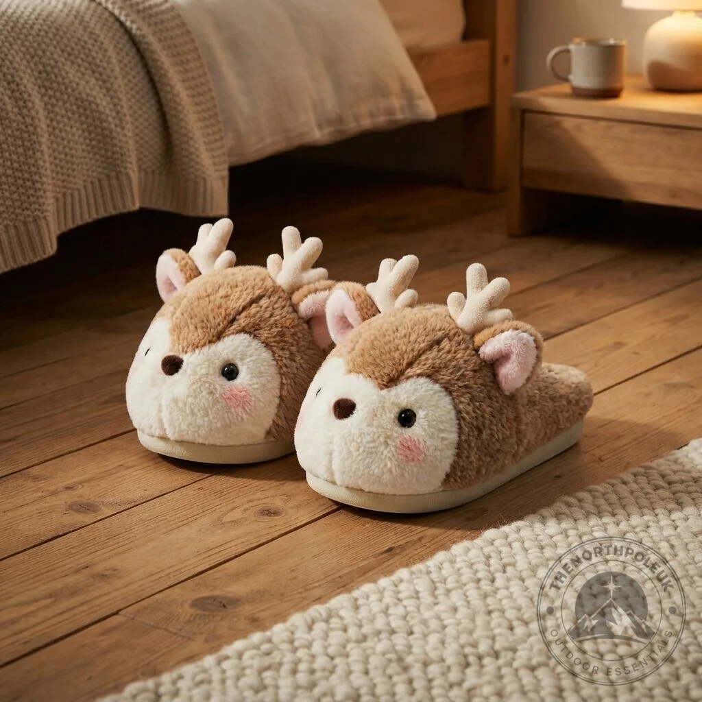 Plush Antler Fawn Indoor Slippers 2026 7 Plush Antler Fawn Indoor Slippers 2026