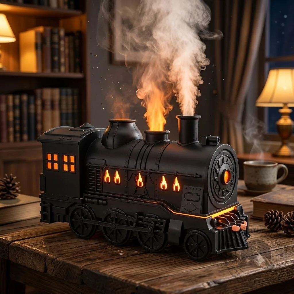 Christmas Train Diffuser 2026 New Train Humidifier Diffuser 300ml Vintage Steam Train Essential Oil 5 Christmas Train Diffuser 2026 New Train Humidifier Diffuser 300ml Vintage Steam Train Essential Oil