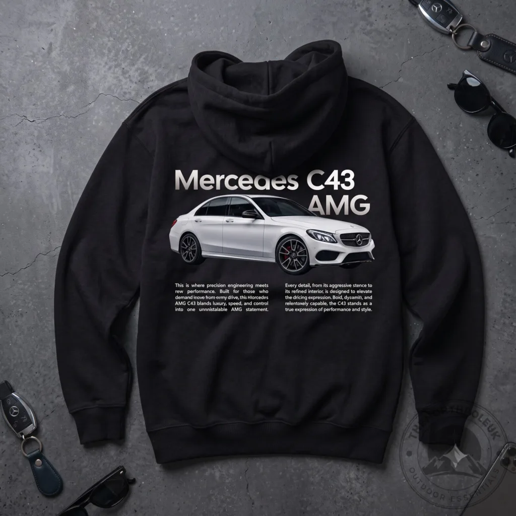 Mercedes-Benz Personalized Black and Red Custom Name Hoodie Mercedes-Benz Personalized Black and Red Custom Name Hoodie