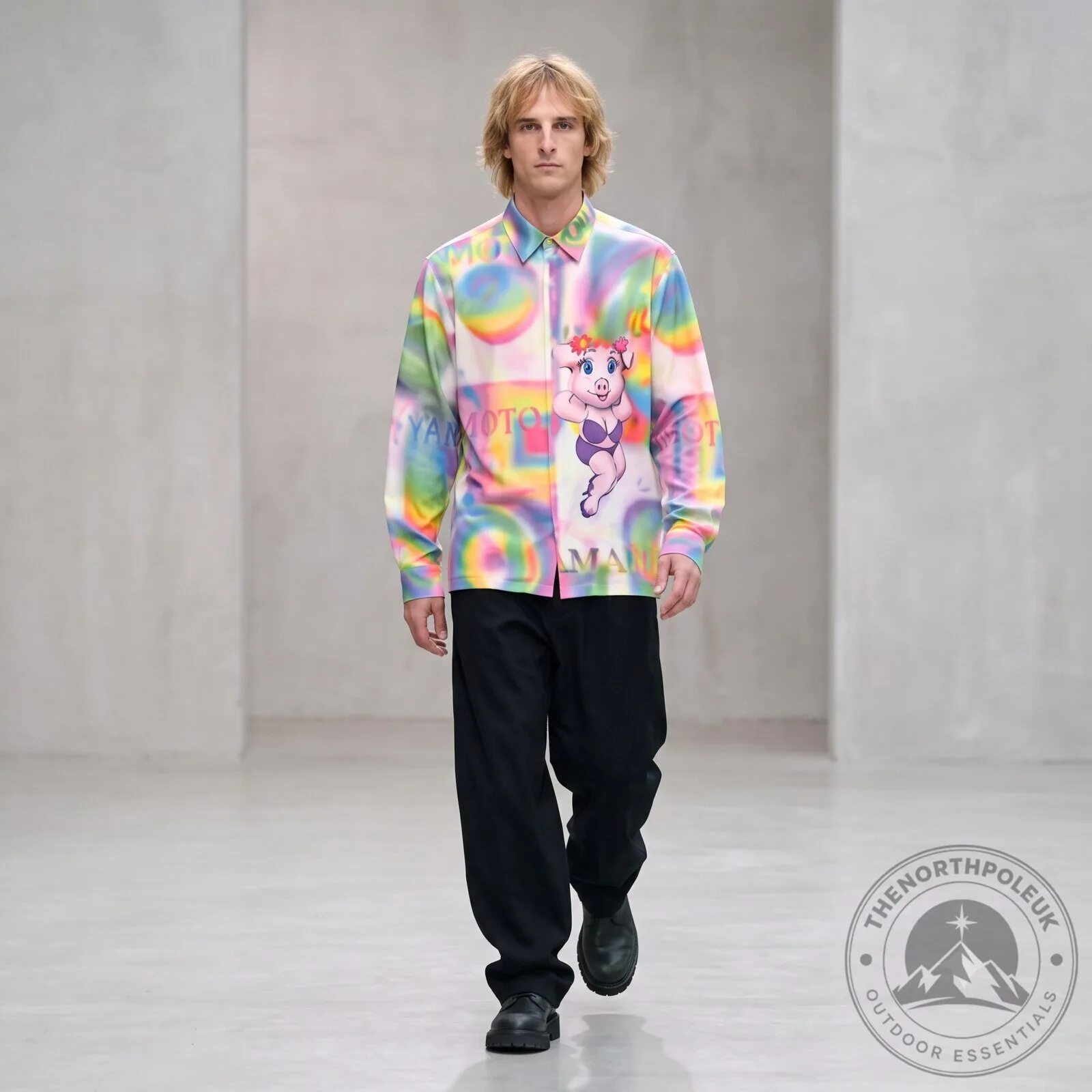 Yohji Yamamoto Pour Homme SS2002 Saeko Tsuemura LSD Pig Shirt